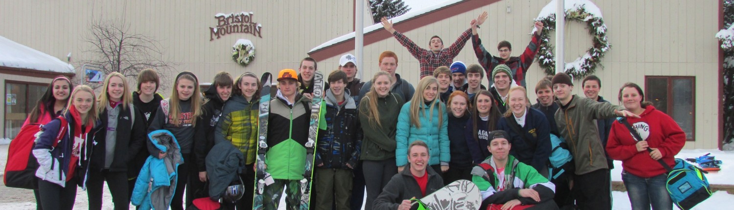 Group visiting Bristol Mountain