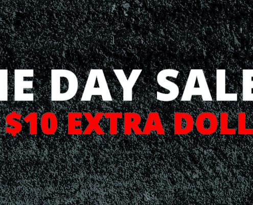 One Day Sale - Get $10 Extra Dollars